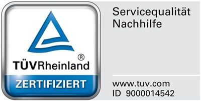 TÜV Rheinland Zertifiziert - Servicequalität Nachhilfe