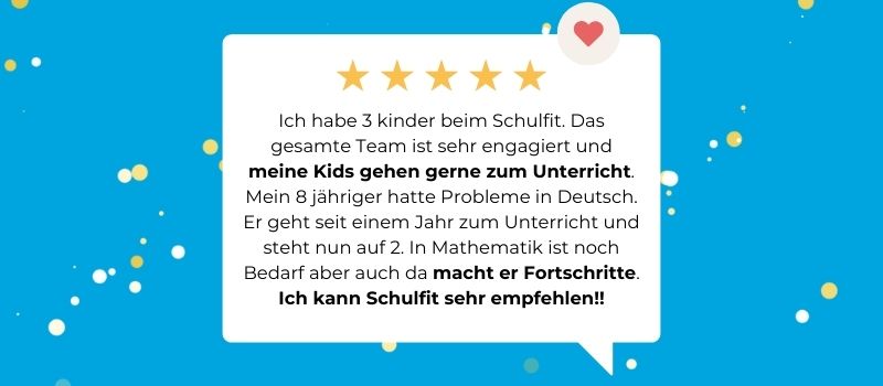 Die Rundum-sorglos-Nachhilfe bei Schulfit unterstützt, die Leistungen und Noten Ihres Kindes deutlich zu verbessern.